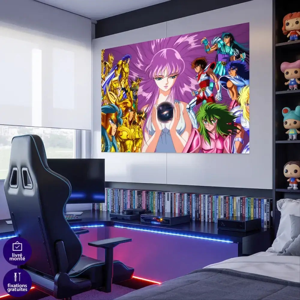 Décoration murale manga Les Chevaliers du Zodiaque

