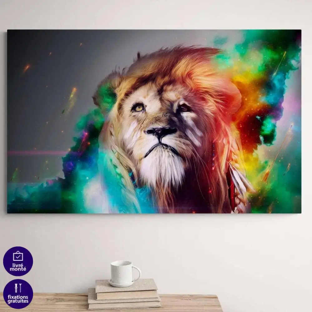 Tableau Lion Magique - Montableaudeco