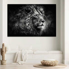 Tableau Lion | Silhouette Royale | Profitez des Promos -20% b