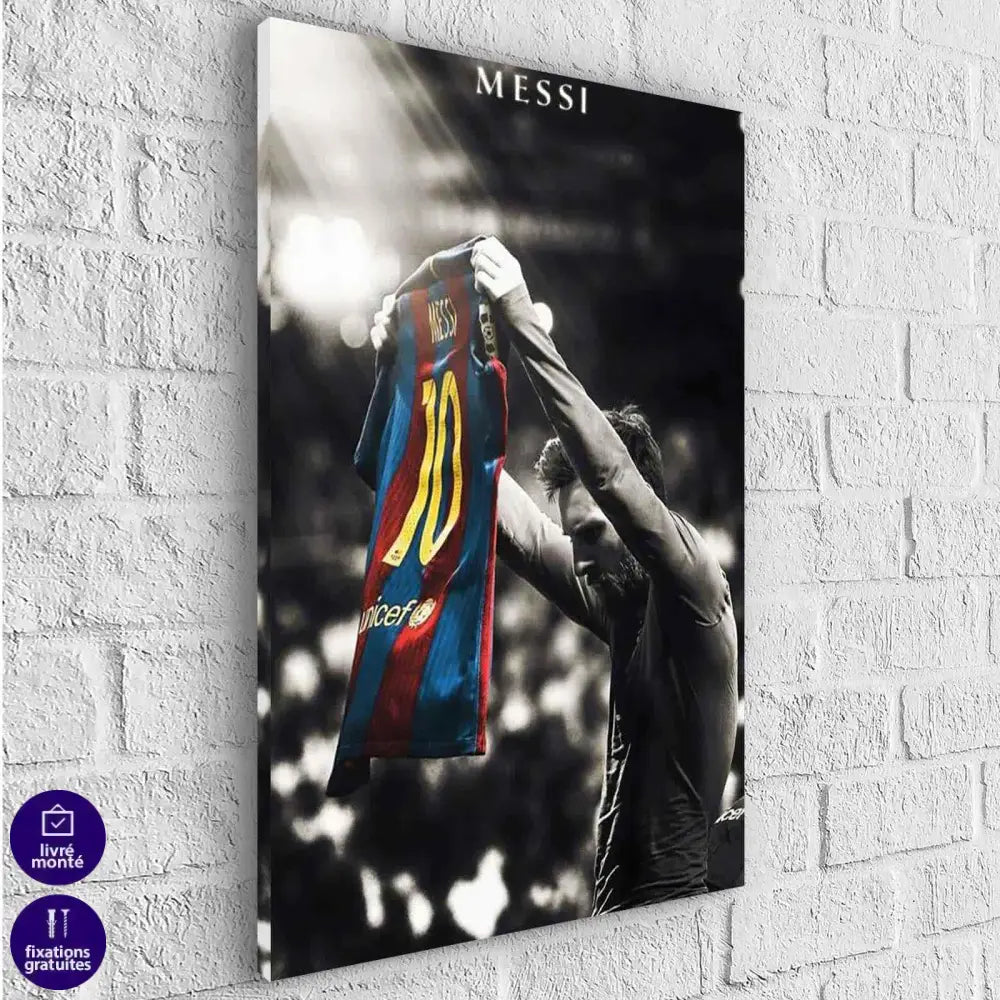 Tableau Lionel Messi N°10 - Montableaudeco