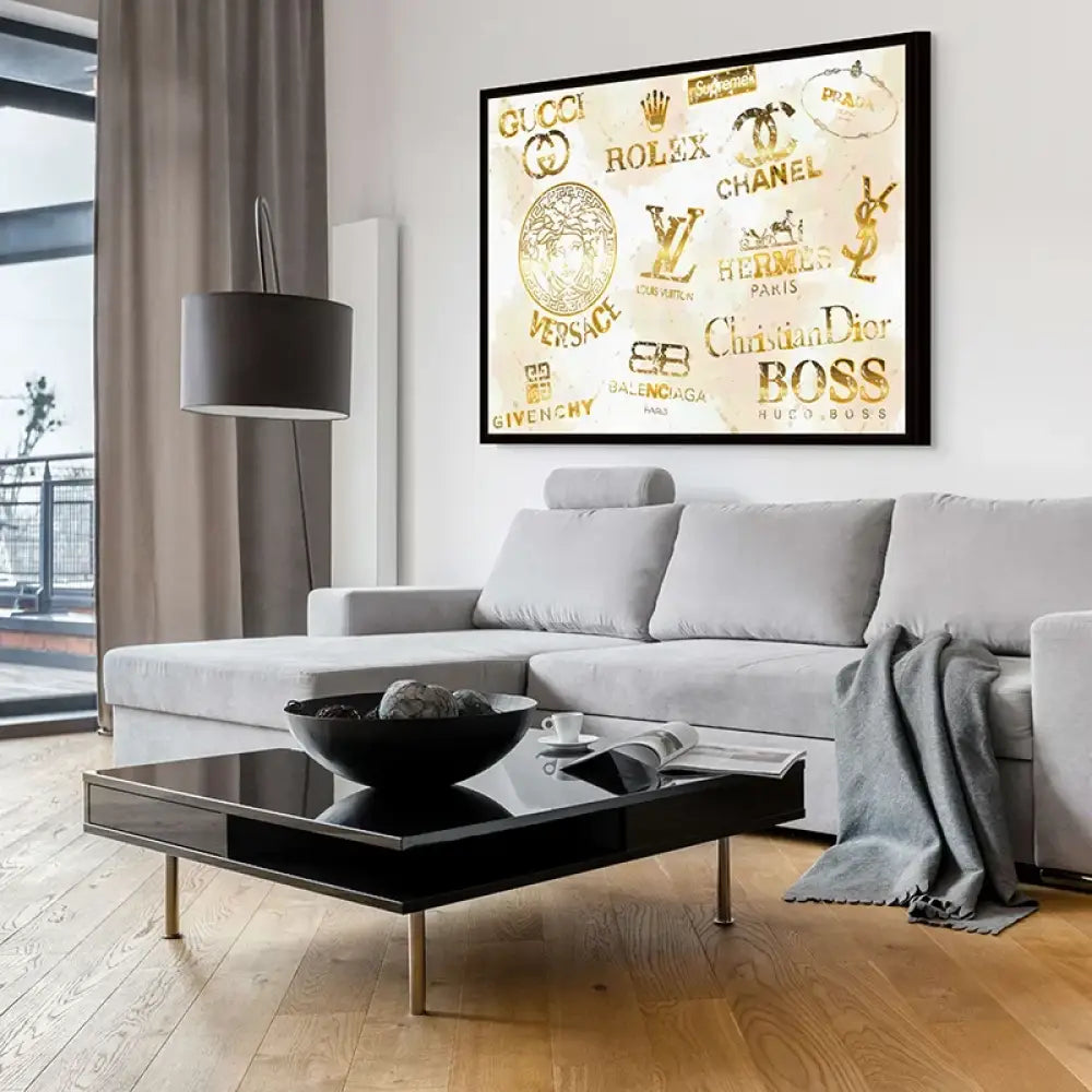 Tableau Luxe Brand Gold Tableau Street Art