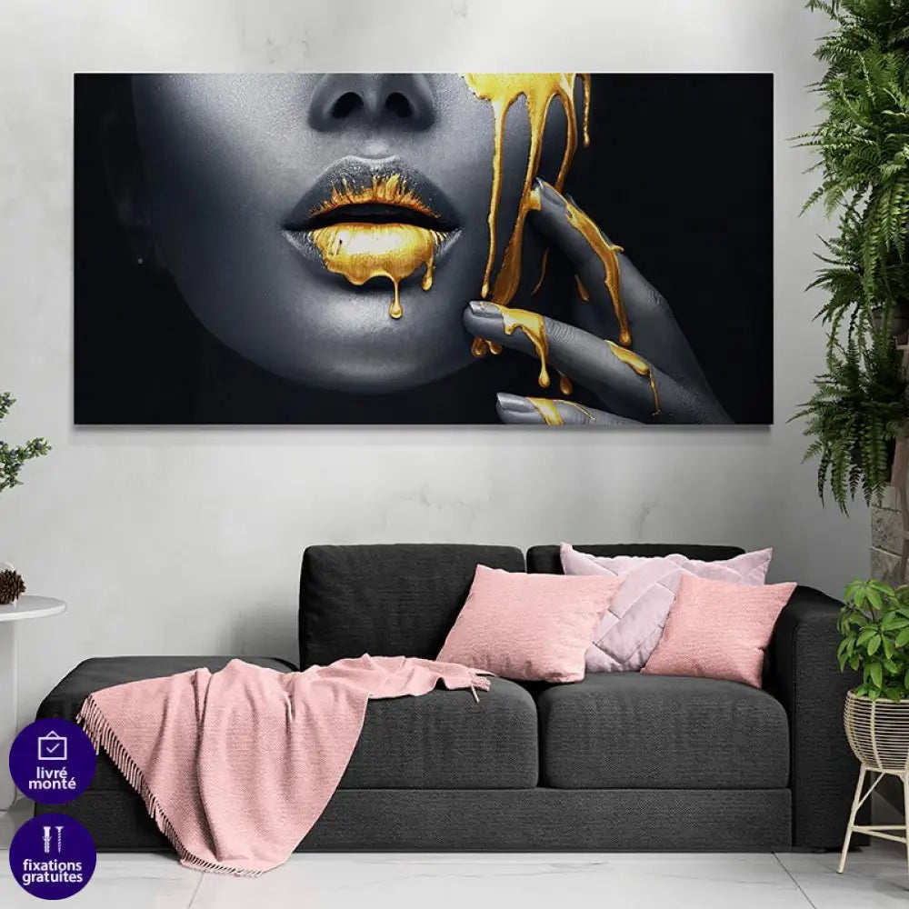 Tableau Luxe Glamour Liquide b