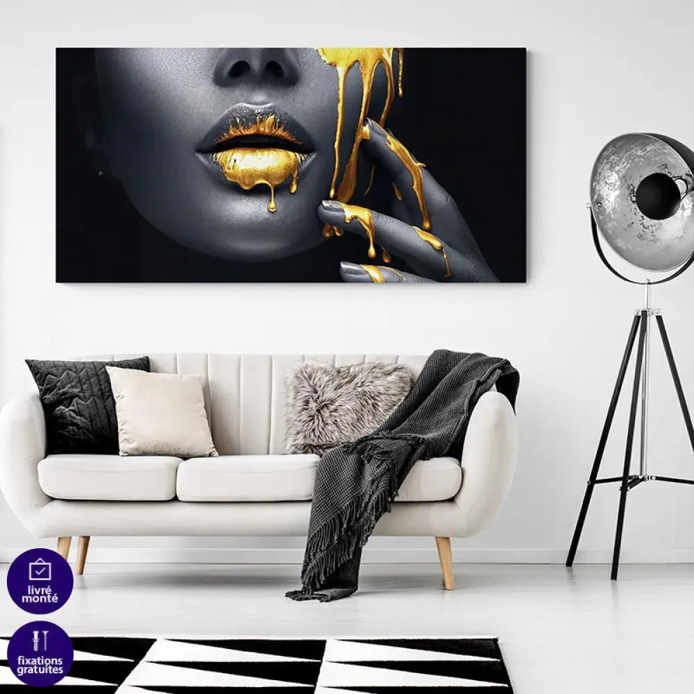 Tableau Luxe Glamour Liquide 