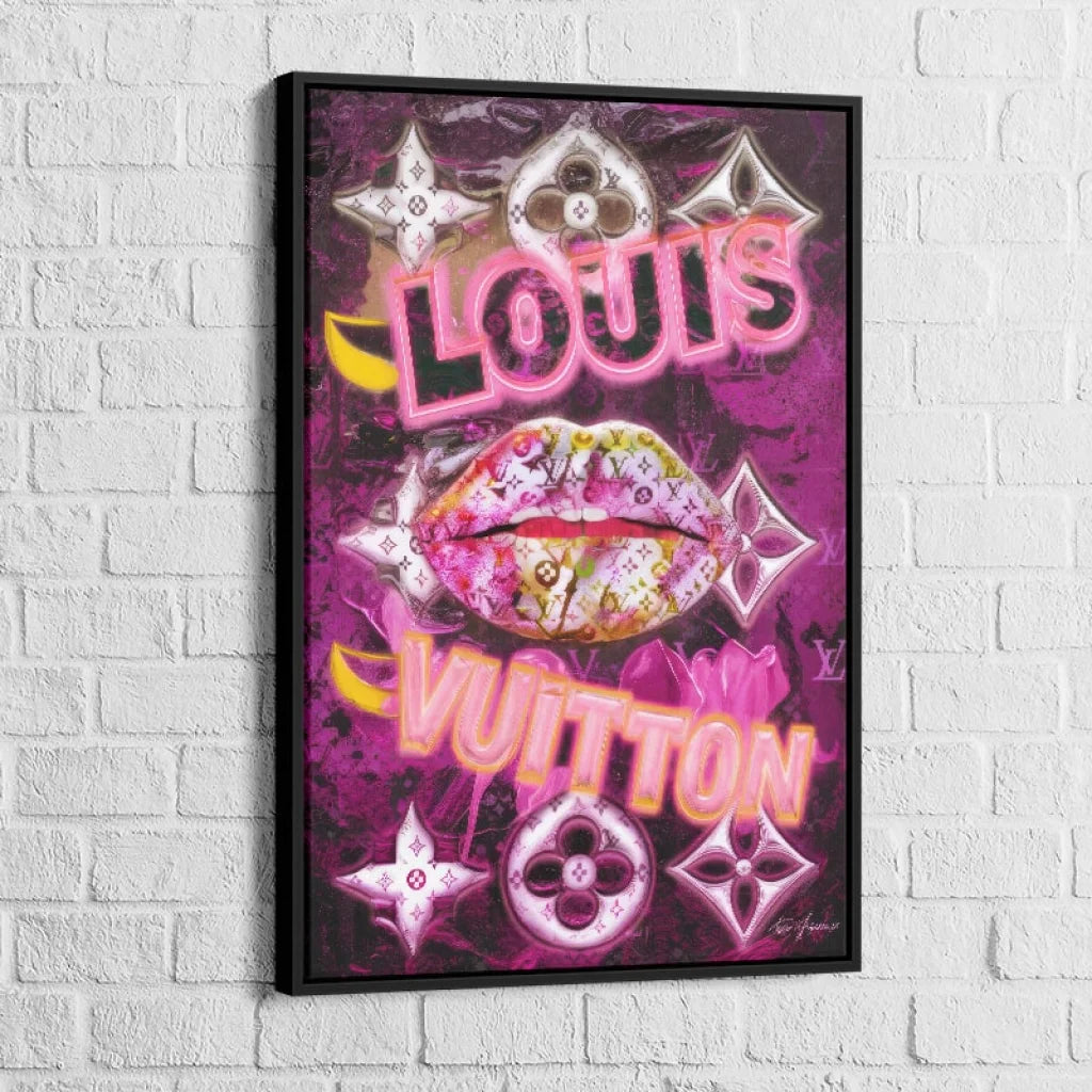Tableau Luxe Louis Vuitton 40x60cm / Cadre Noir Tableau Luxe