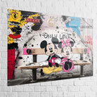 Tableau Luxe Mickey et Minnie Love Fashion 40x60cm / Plexiglas Tableau Luxe