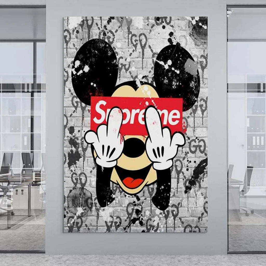 Tableau Luxe Mickey Supreme 40x60cm / Toile tendue sur châssis Tableau Luxe