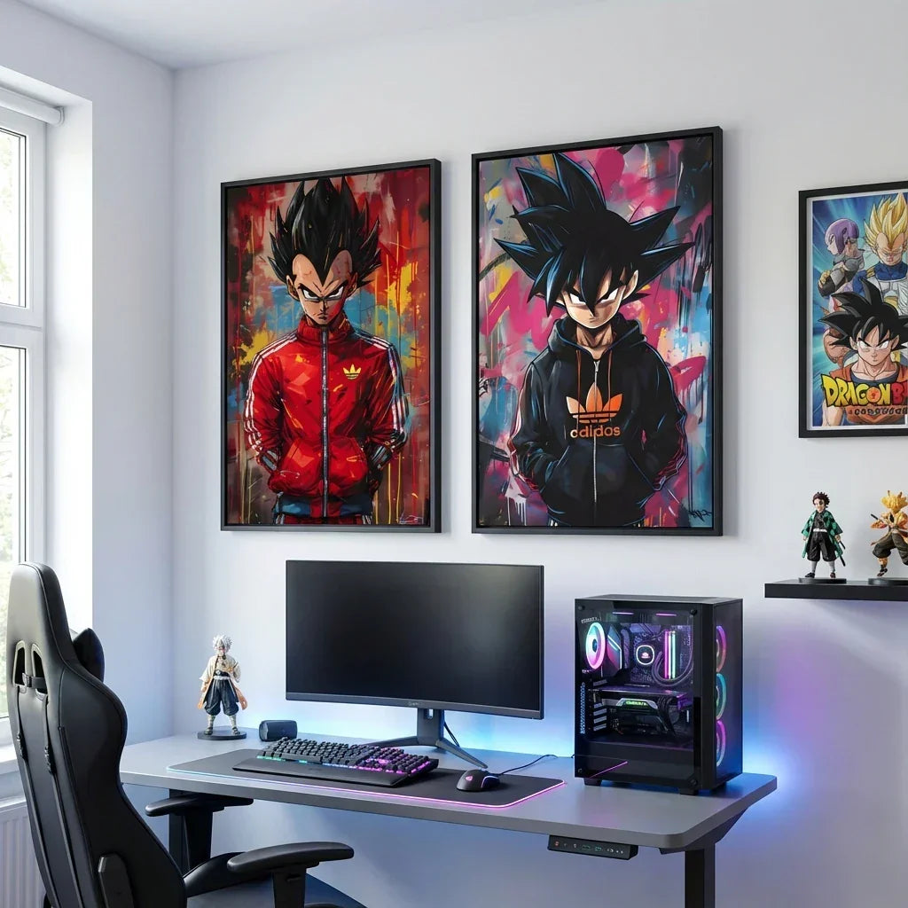 Dragon Ball painting printed on stretched canvas, modern wall decoration