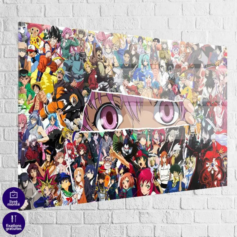 Tableau Manga Tous la ! - Montableaudeco