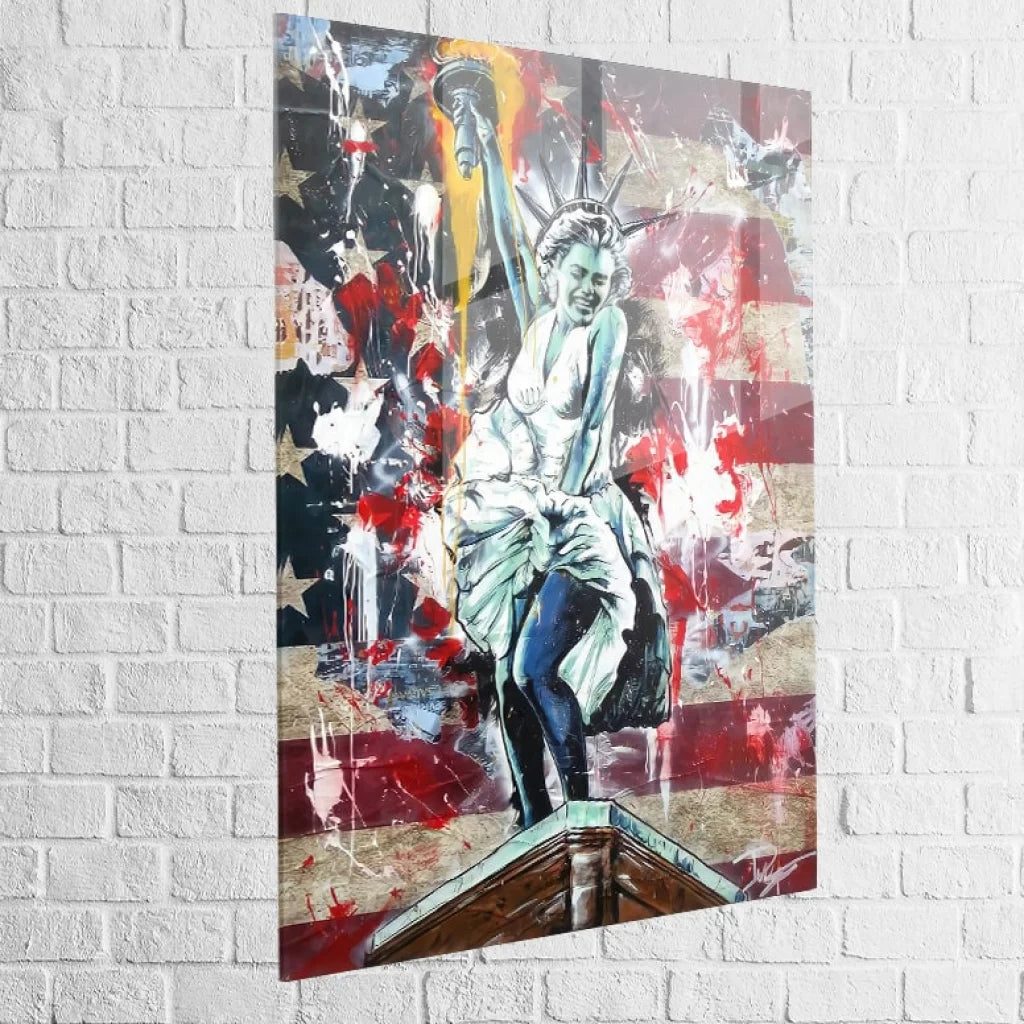 Œuvre murale originale Marilyn Monroe mélange glamour et culture street art

