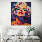 décoration murale Marilyn Monroe multicolore

