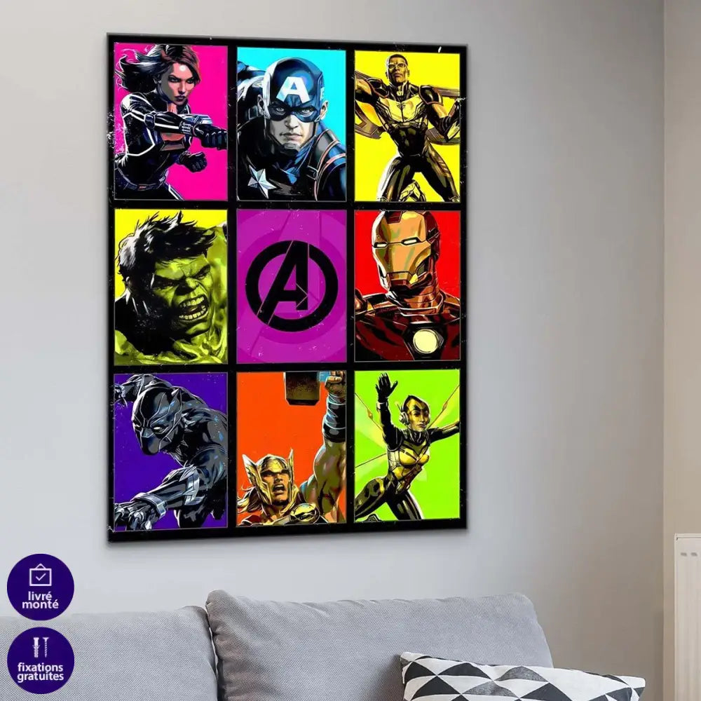 Tableau Marvel Avengers Mosaic - Montableaudeco