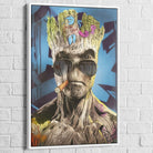 Tableau Marvel Groot 40x60cm / Cadre Blanc Tableau Marvel