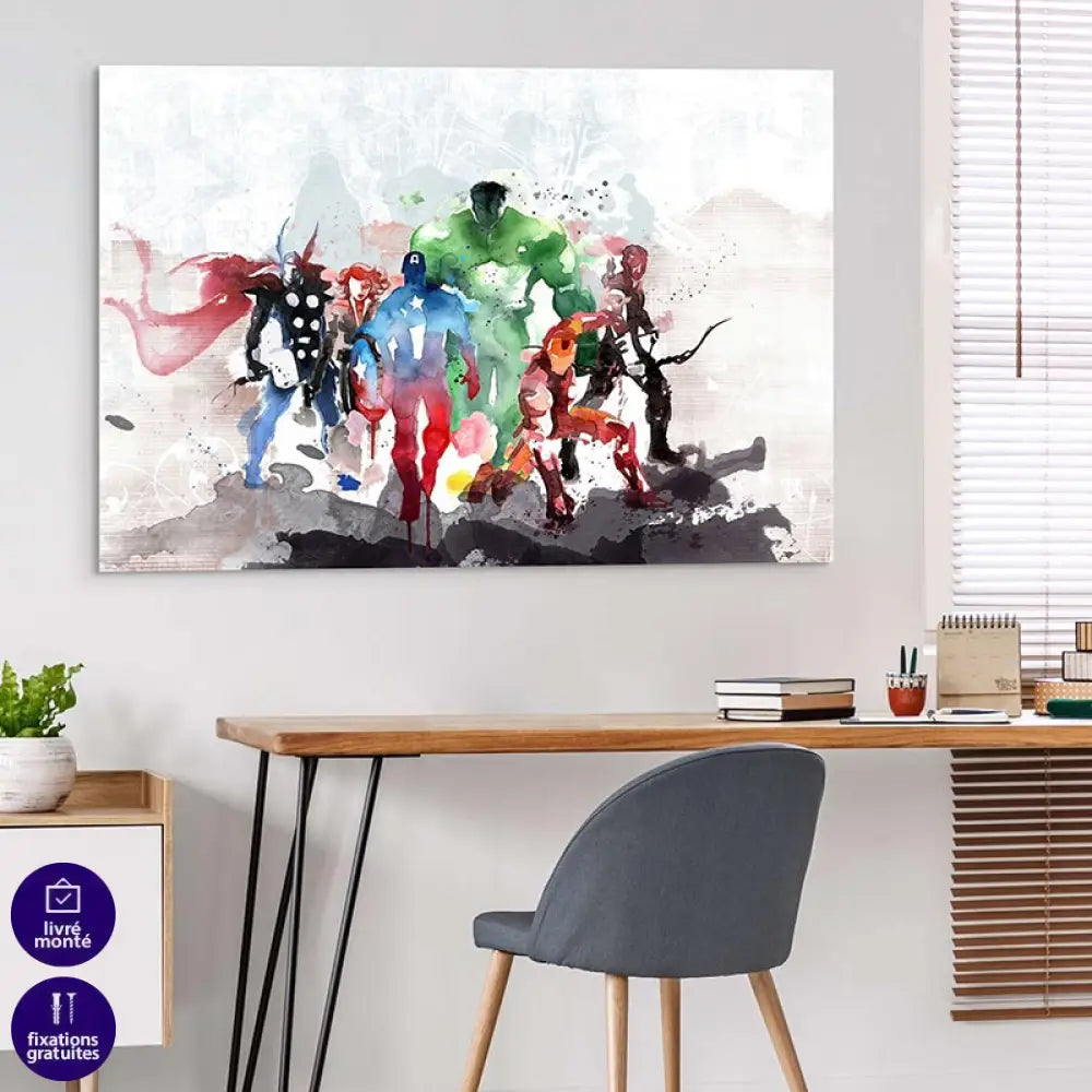 Tableau Marvel L’aquarelle Tableau Marvel