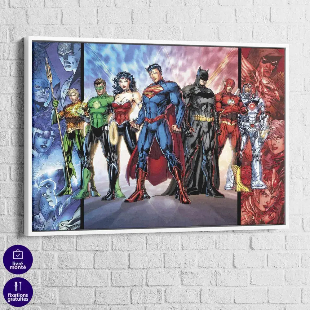 Tableau Marvel Les Super Héros BD - Montableaudeco