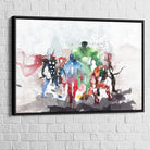 Tableau Marvel Painting 40x60cm / Cadre Noir Tableau Marvel