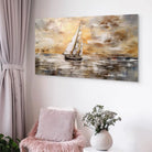 Tableau Mer Coucher de Soleil Nautique Tableau Mer