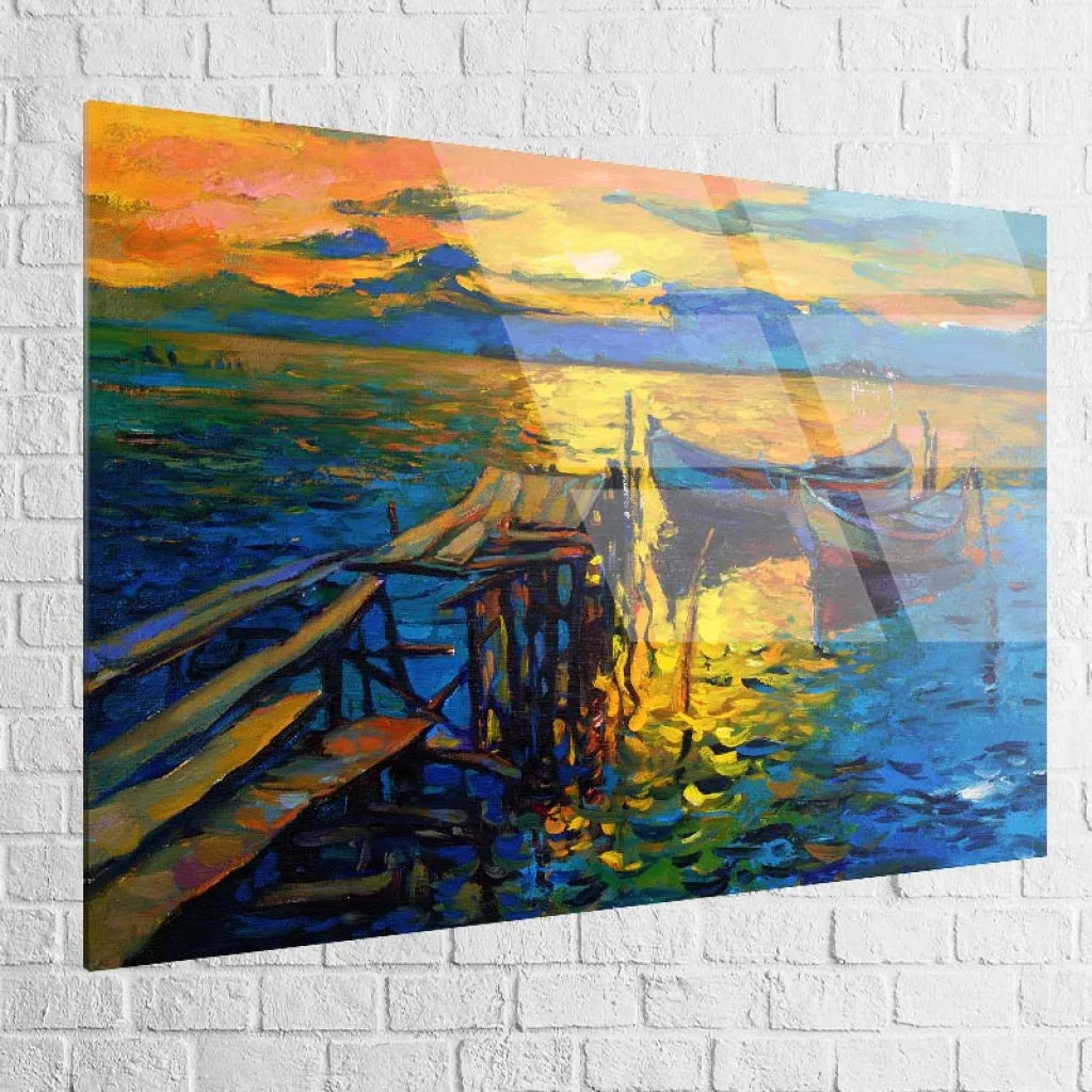 Tableau Mer Éclat du Soir 40x60cm / Plexiglas Tableau Mer