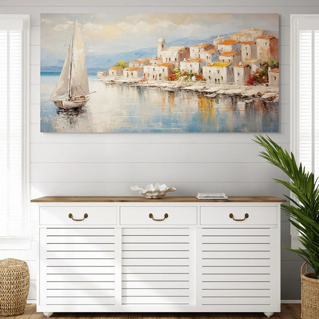 Tableau Mer Matinée en Bord de Mer Tableau Arbre