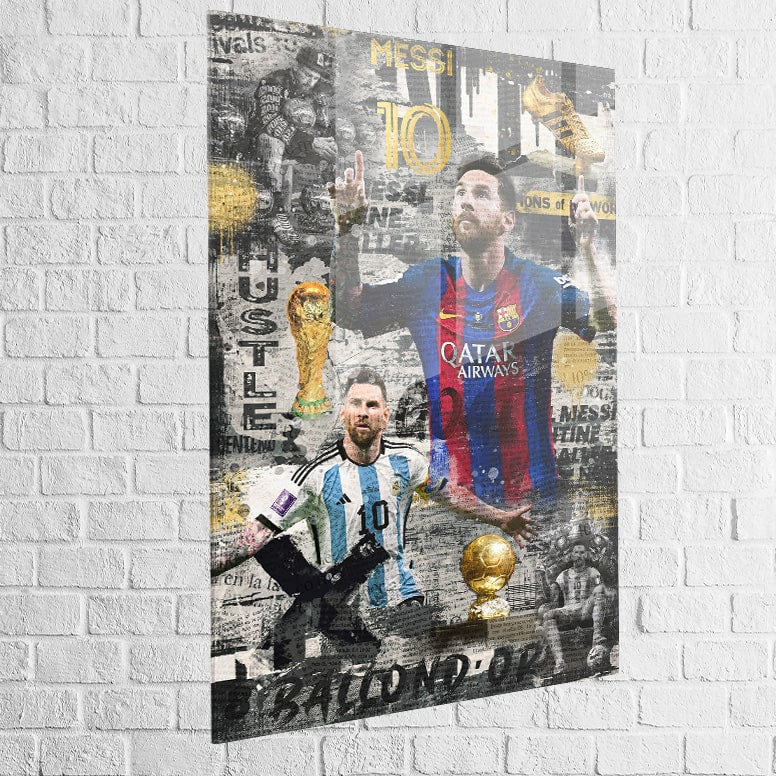 Tableau Messi Le Ballon D'or 5