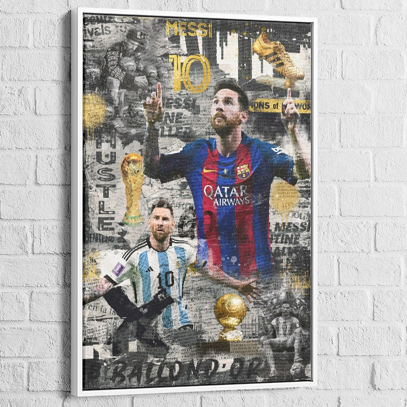 Tableau Messi Le Ballon D'or 4