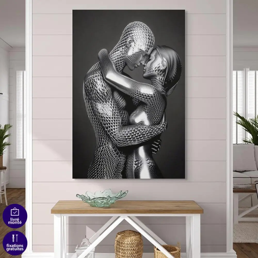 Tableau Moderne Amour Surréaliste Tableau Femme