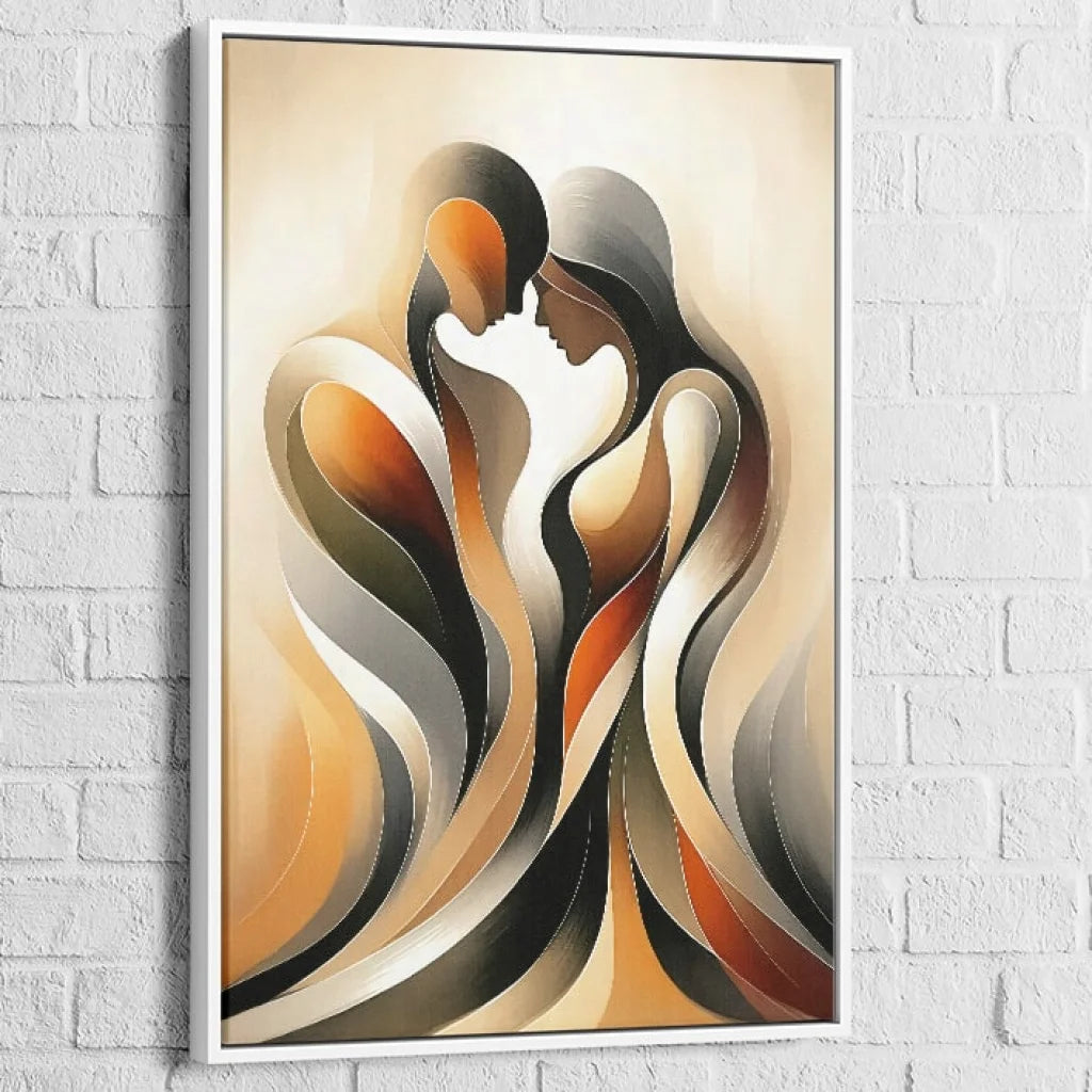 Toile moderne Harmonie Sensuelle - décoration murale apaisante et intime

