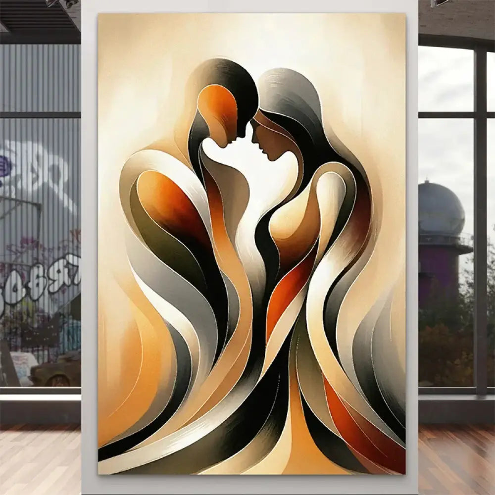 Tableau moderne Harmonie Sensuelle - décoration murale abstraite élégante

