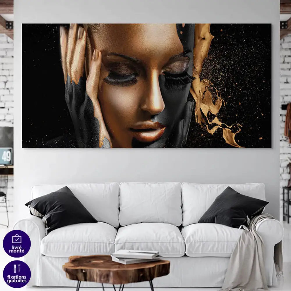 Tableau Moderne La Femme en Or