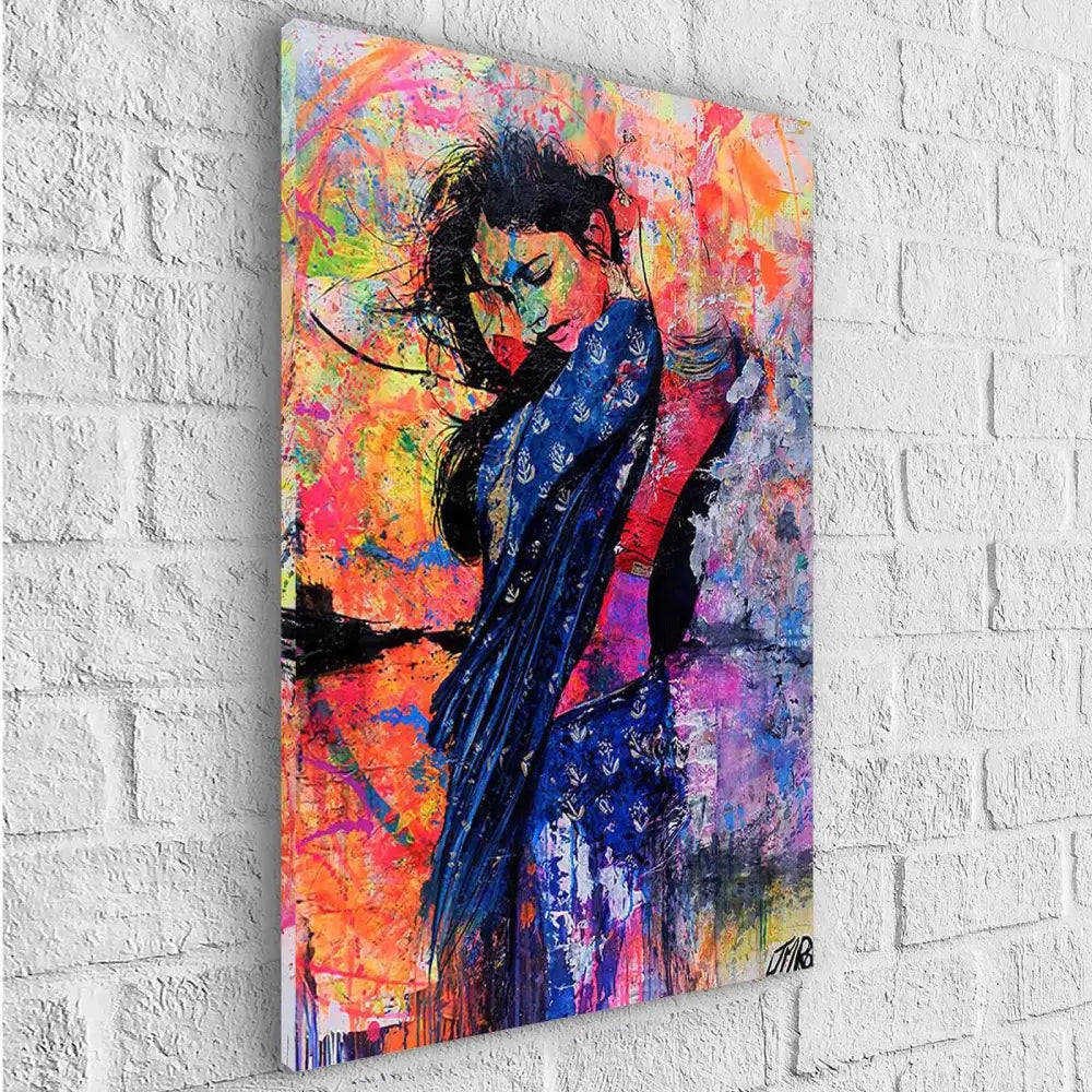 Tableau Moderne La Fille du Soleil - Montableaudeco