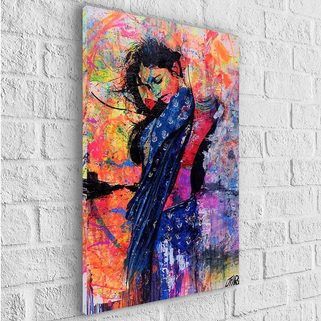 Tableau Moderne La Fille du Soleil - Montableaudeco