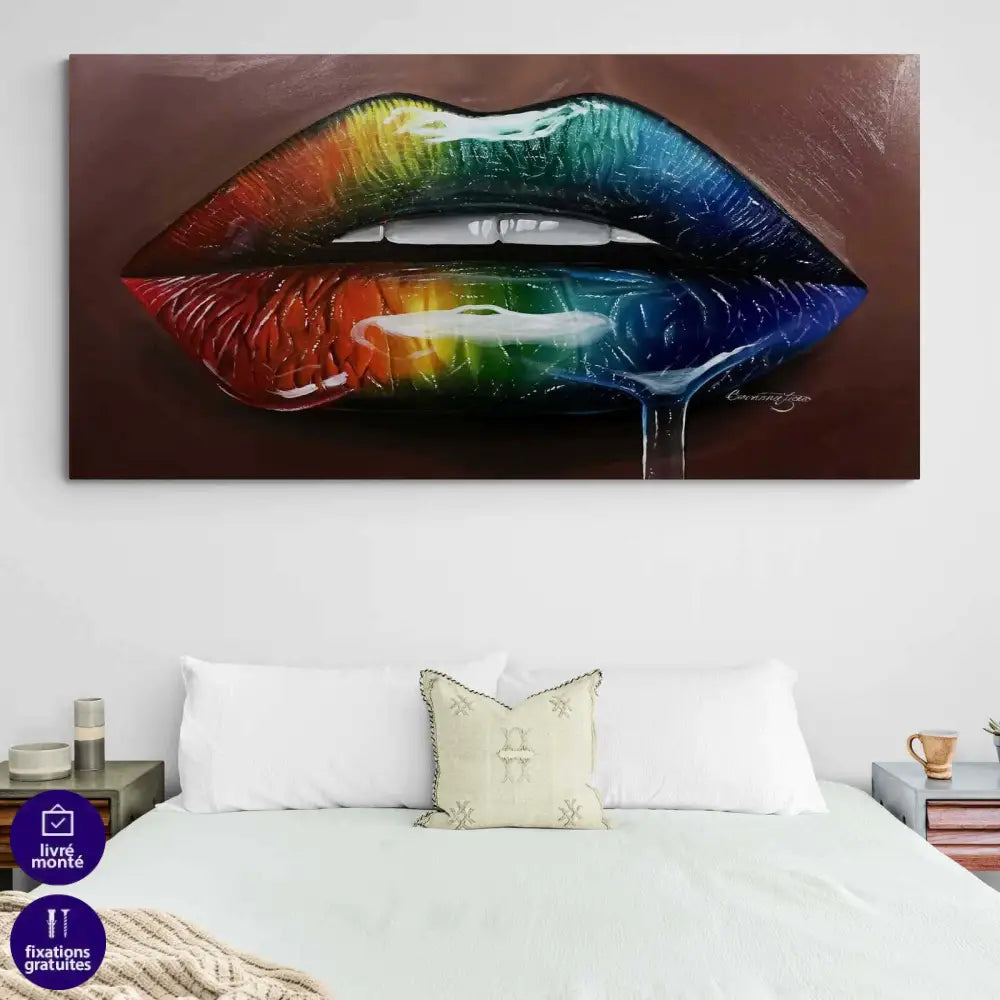Tableau Moderne Les Lèvres - Montableaudeco