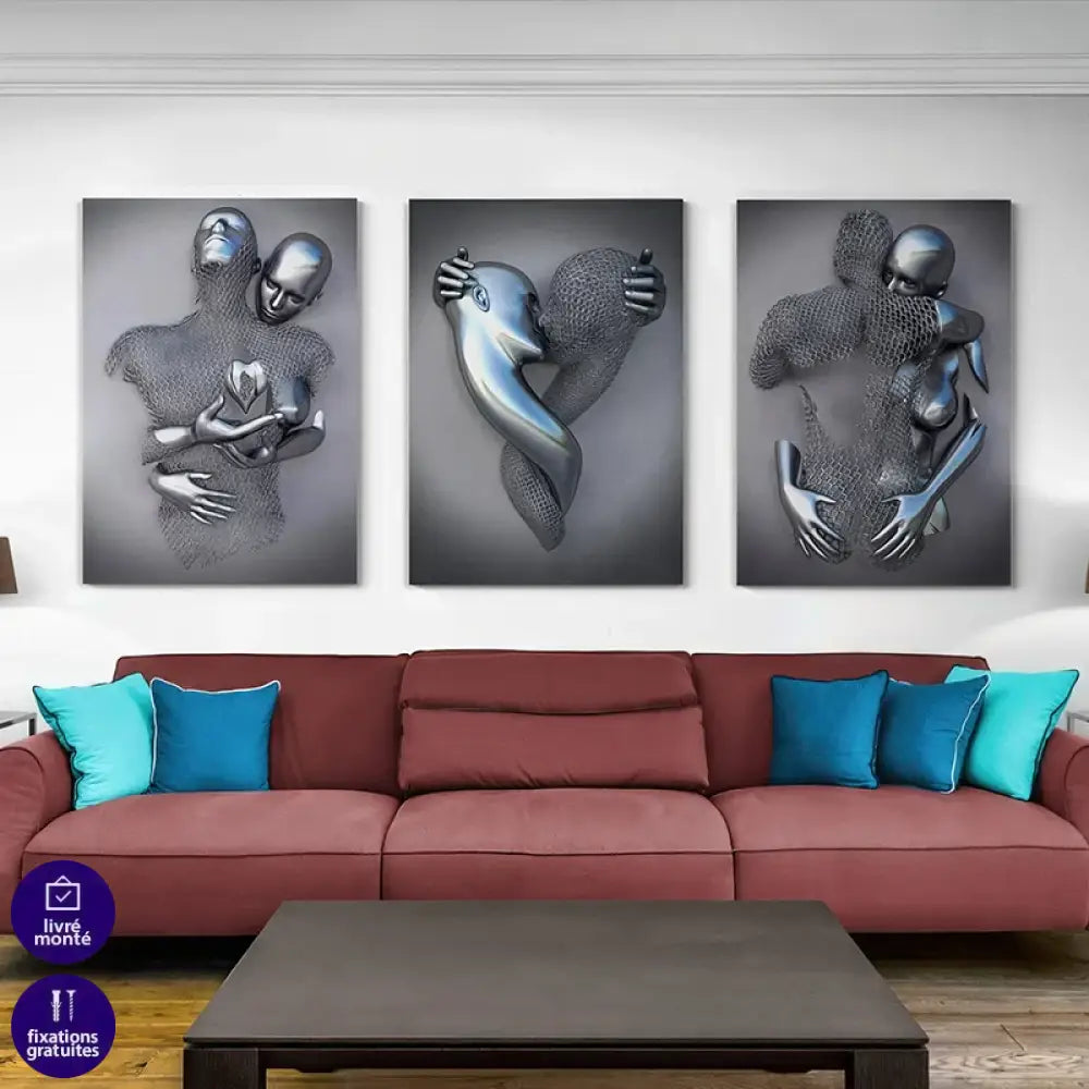 Tableau moderne élégant pour déco intérieure, tableau moderne unique et contemporain