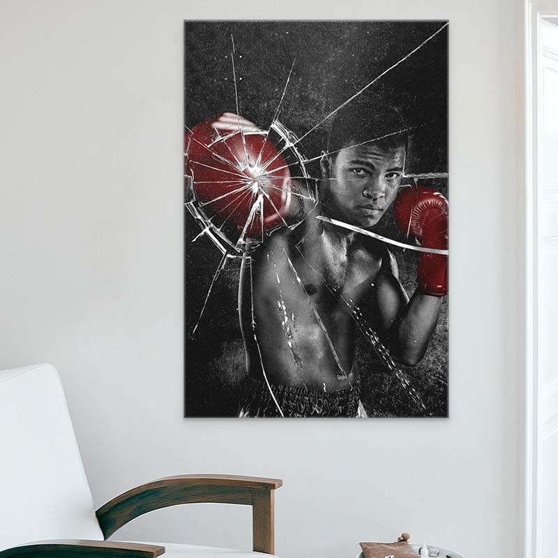 Tableau Mohamed Ali Broken - Montableaudeco