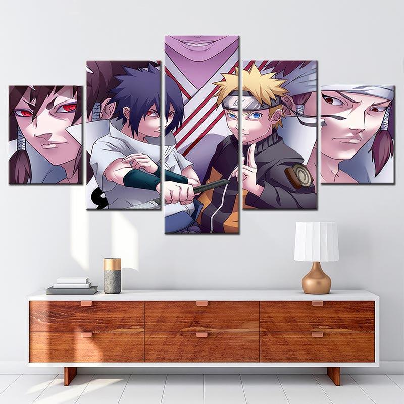 Tableau Naruto 5 Parties L'esprit - Montableaudeco