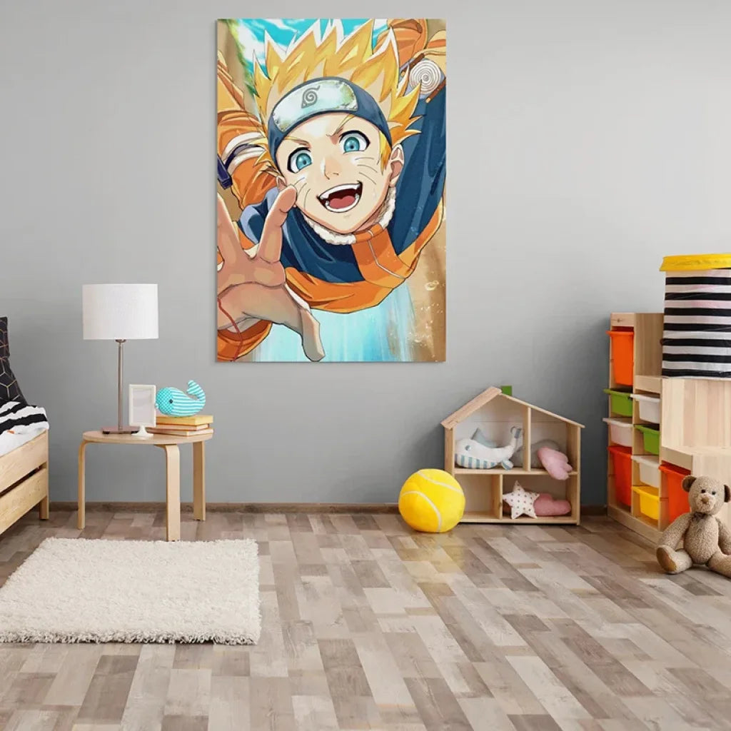Décoration murale manga Naruto – Le Sourire du Ninja

