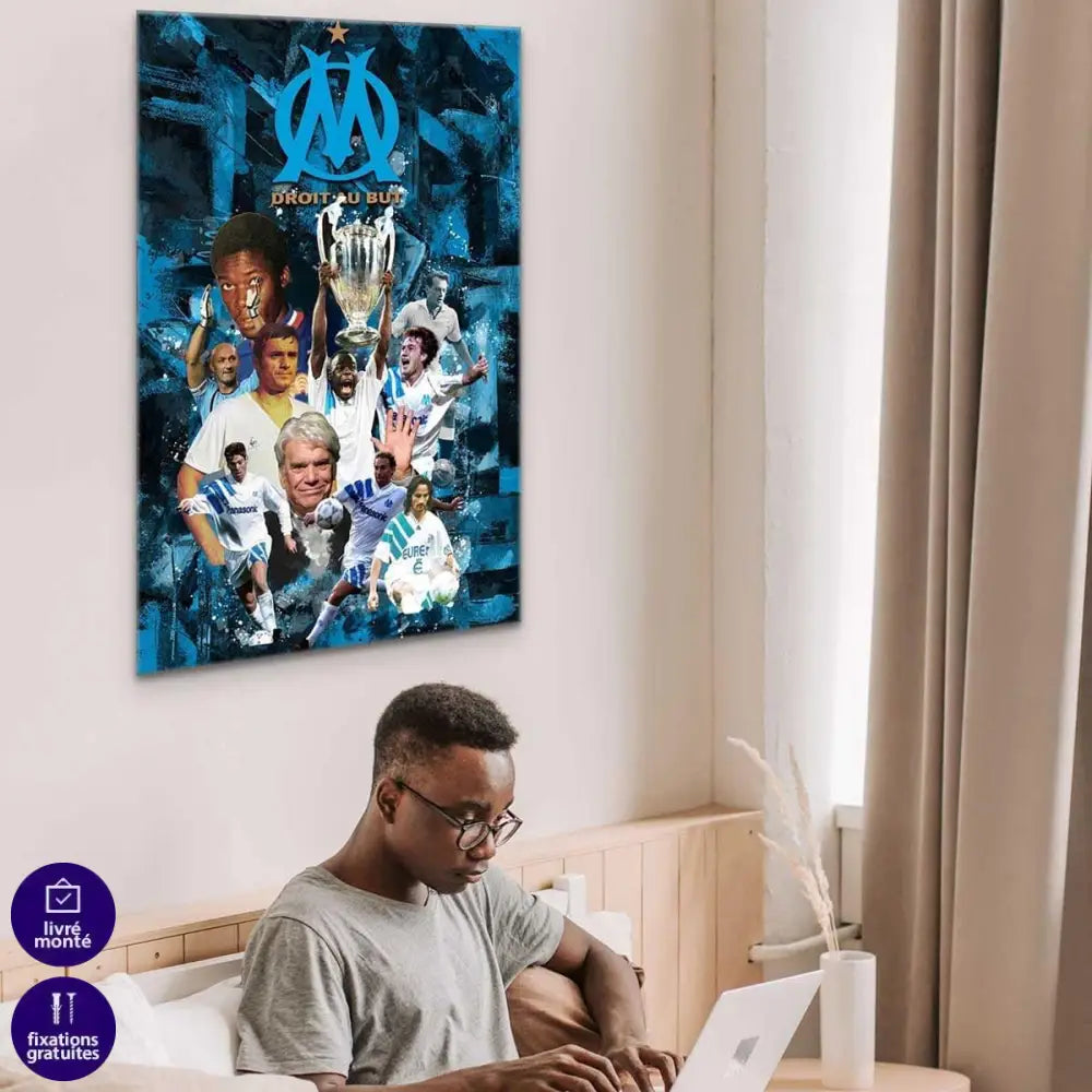 Tableau Olympique de Marseille Légende - Montableaudeco