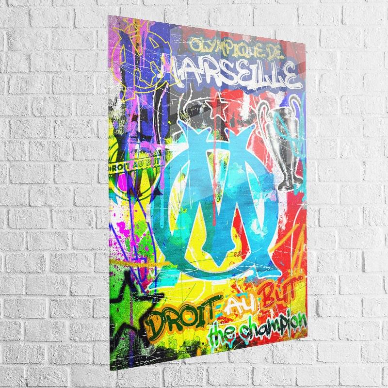 Tableau Olympique de Marseille Urbain - Montableaudeco