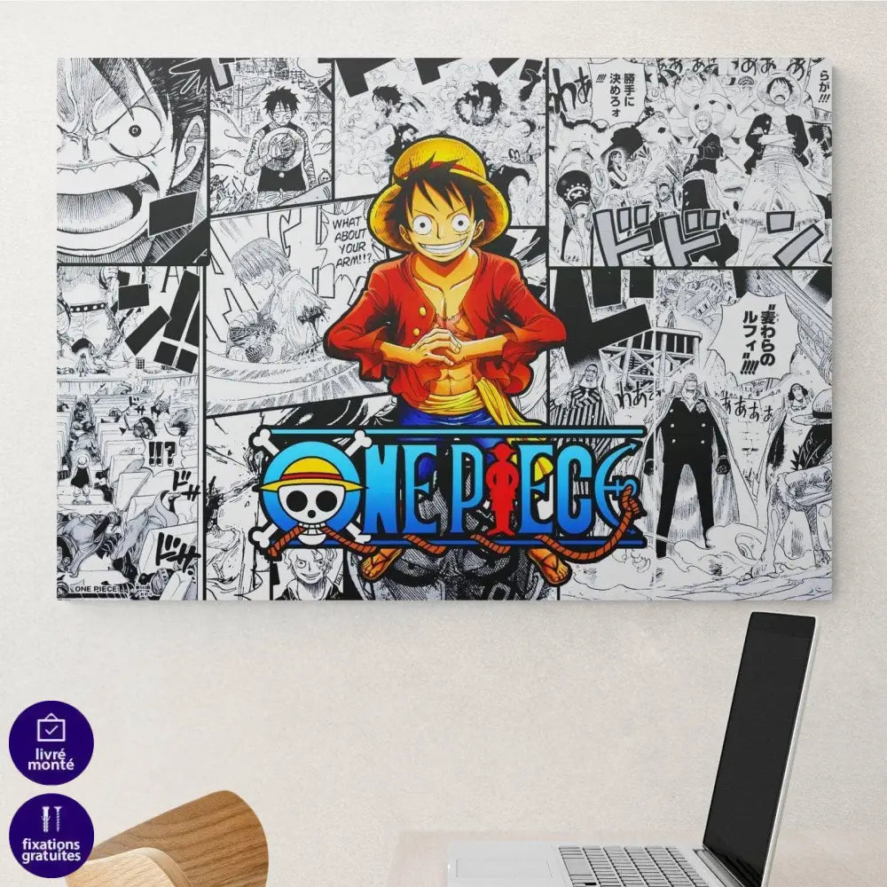 Tableau One Piece BD Mosaïque - Montableaudeco