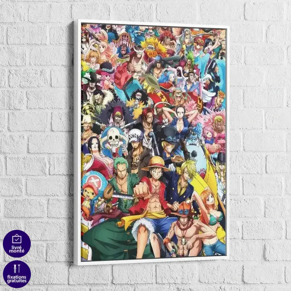 Tableau One Piece On est tous la ! - Montableaudeco