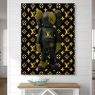 tableau ours fashion noir et or