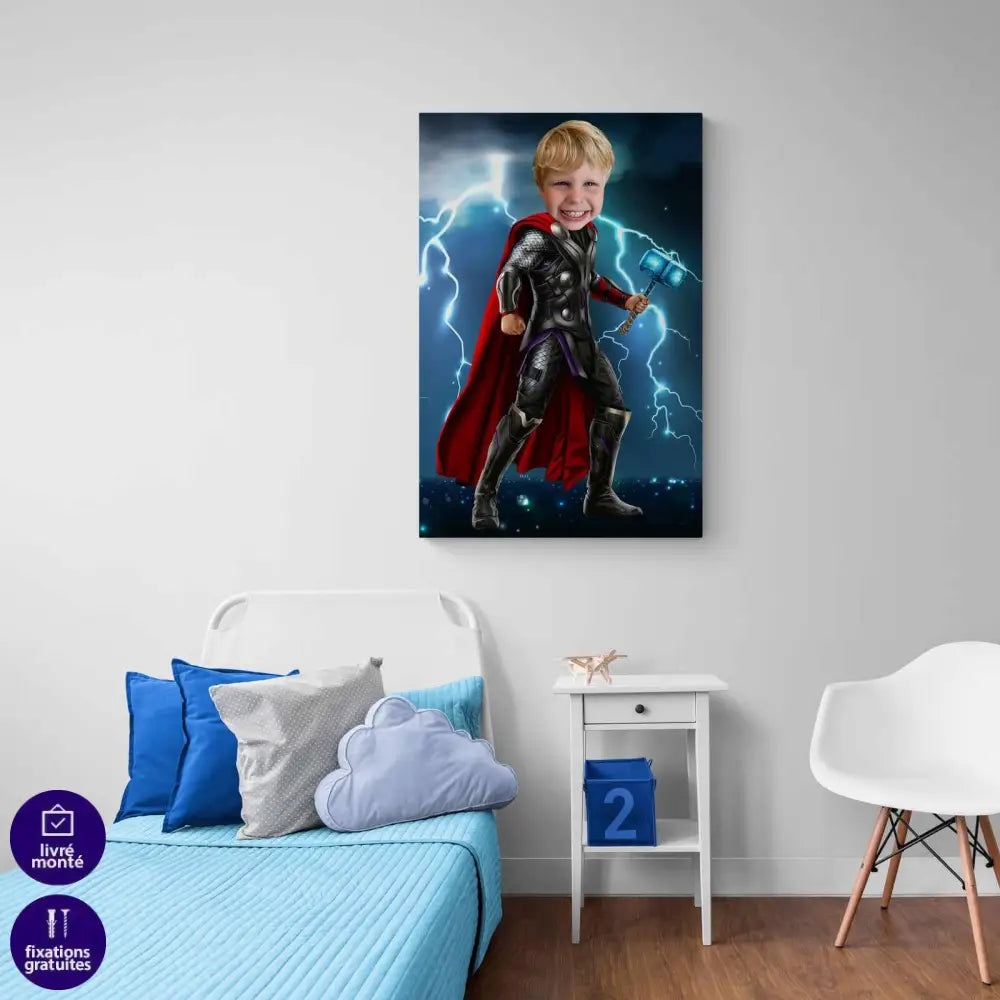 Tableau Personnalisable Super Héros Marvel Thor 1 - Montableaudeco