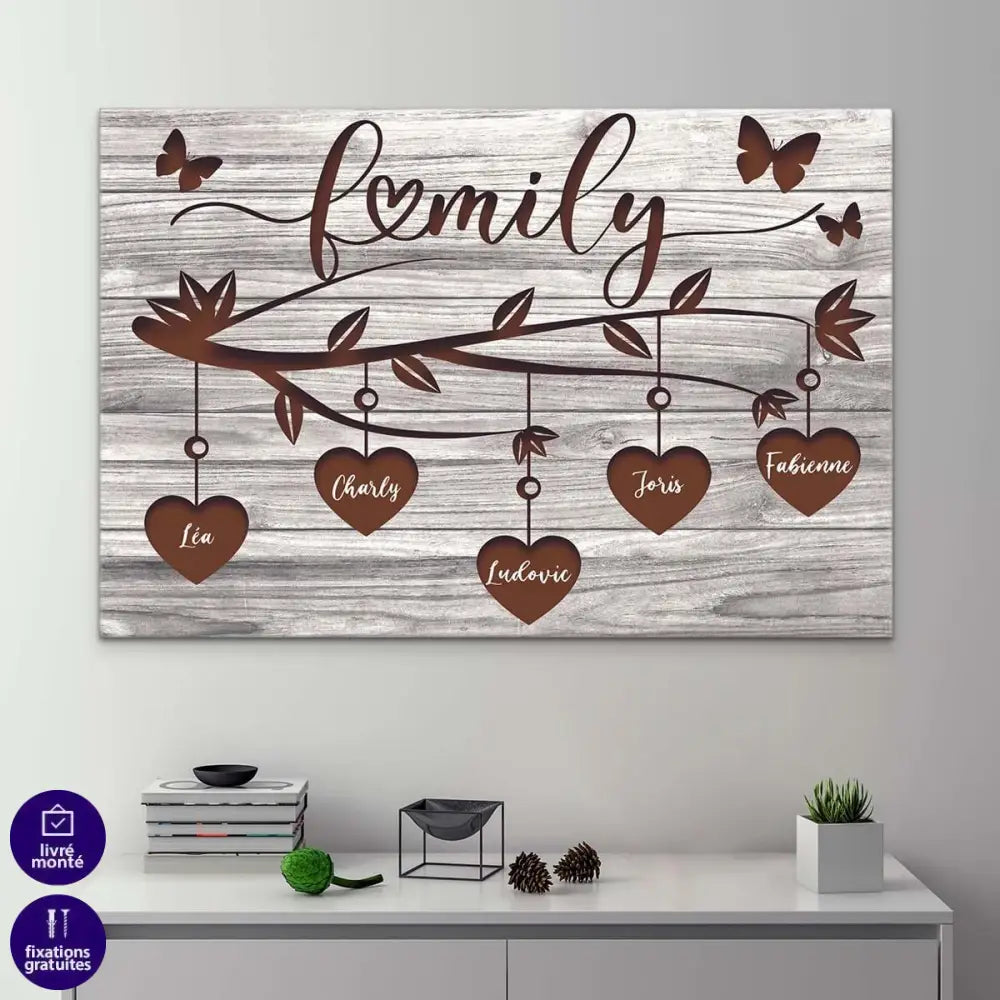 Tableau Personnalisé Famille La Branche - Montableaudeco