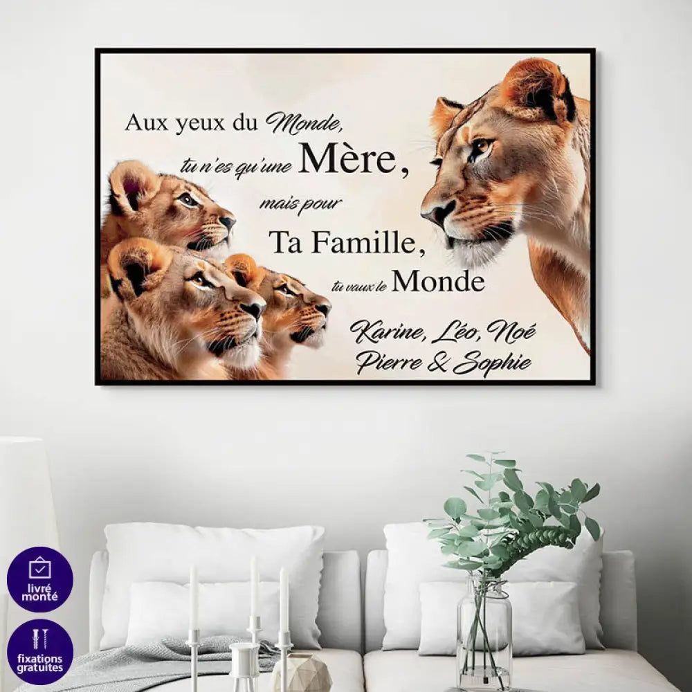 Tableau Personnalisé Maman