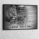 Tableau Personnalisé Papa 40x60cm / Cadre noir Toile Imprimée