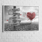 Personalized Red Heart Name Plaque - Montableaudeco