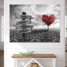 Personalized Red Heart Name Plaque - Montableaudeco