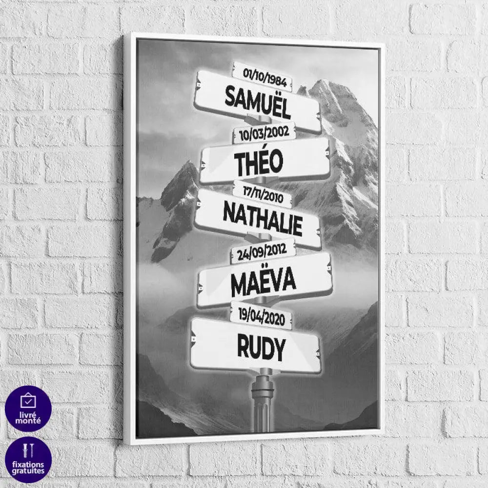 Tableau Personnalisé Prénoms | Les Promos -25% et Livraison Gratuite g
