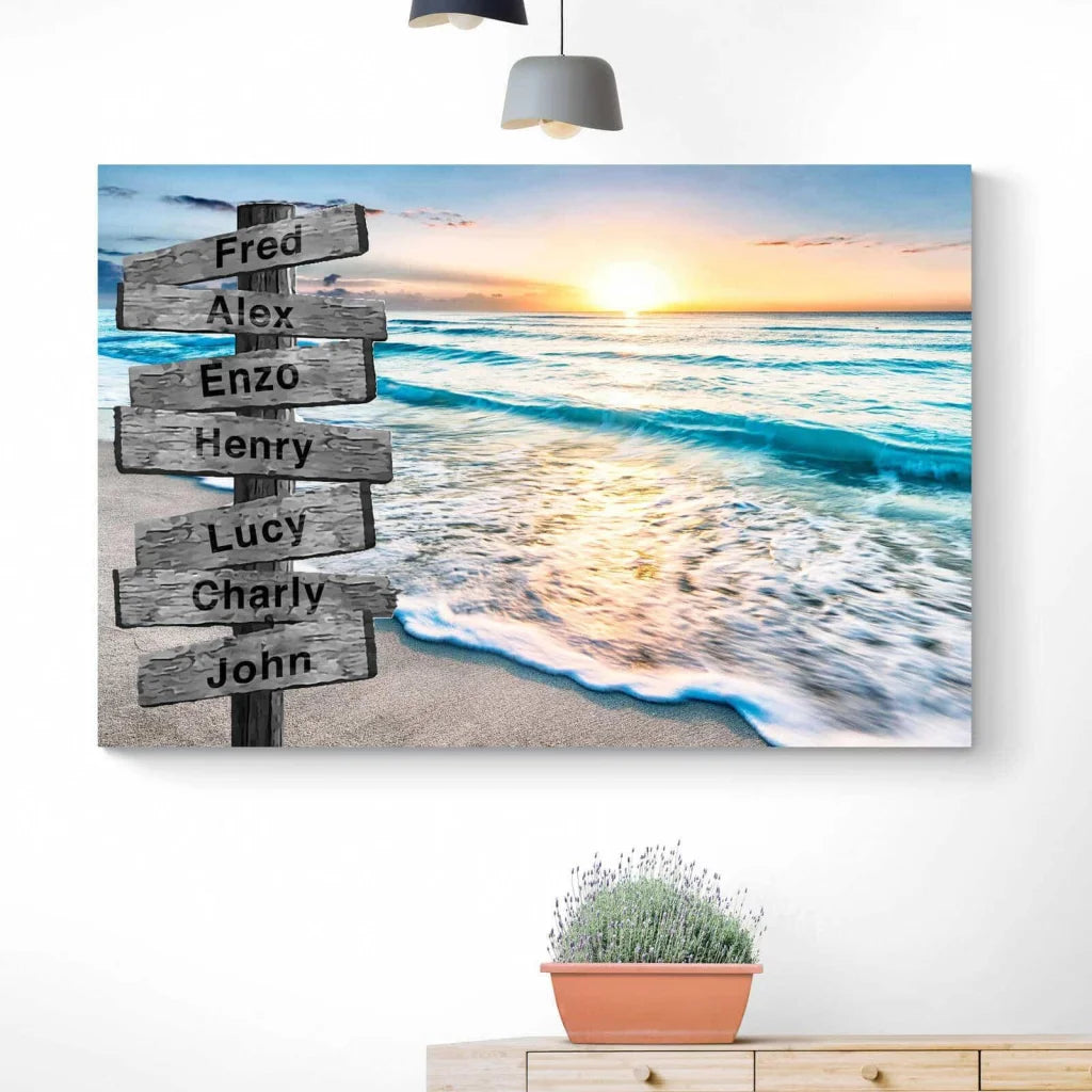 Personalized Names Wall Art The Sea | Wholesale Decor Prices ...
