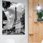 Tableau Personnalisé Prénoms Paris Noir et Blanc - Montableaudeco