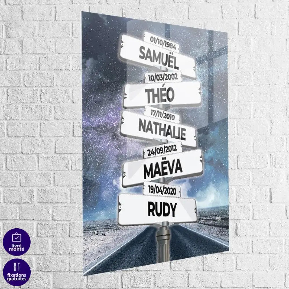 Tableau Personnalisé Prénoms Sous les étoiles - Montableaudeco